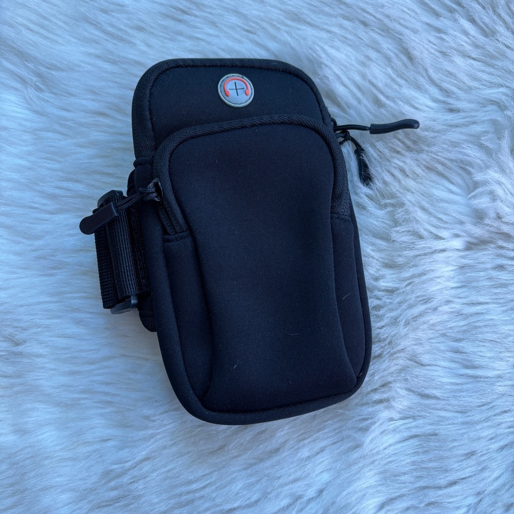 Black Neoprene Phone Armband Case